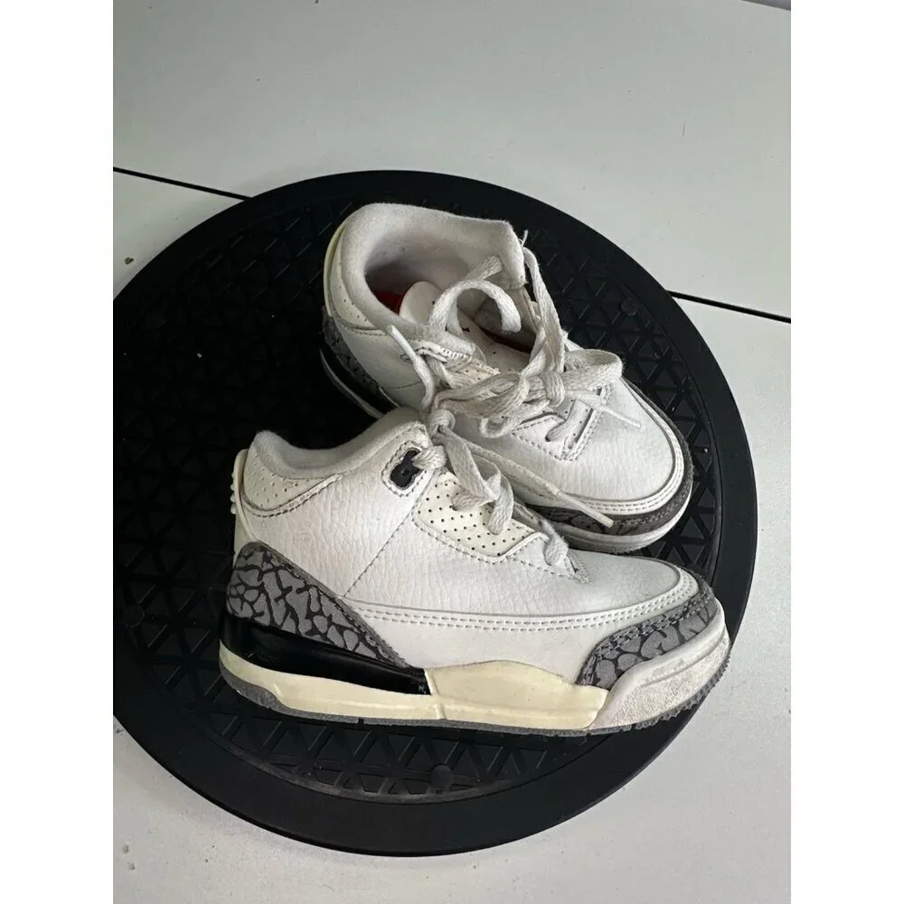 Air Jordan 3 Retro White Cement Reimagined TD Shoe Size 7c DM0968-100
